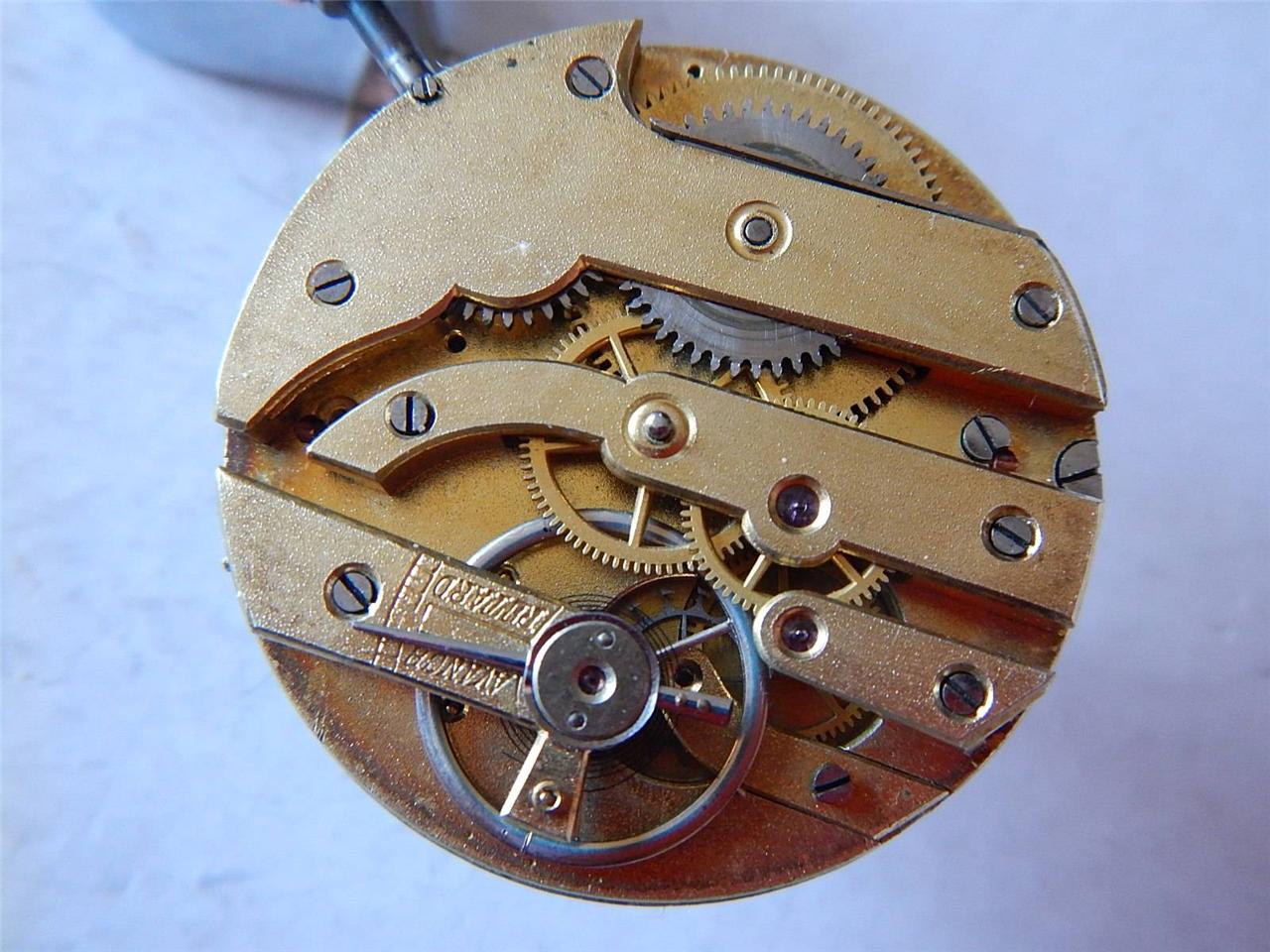 Swiss Pocket Watch Movement possible Lecoultre Antique 1920's