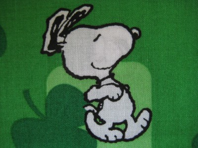 st patrick's day snoopy plush