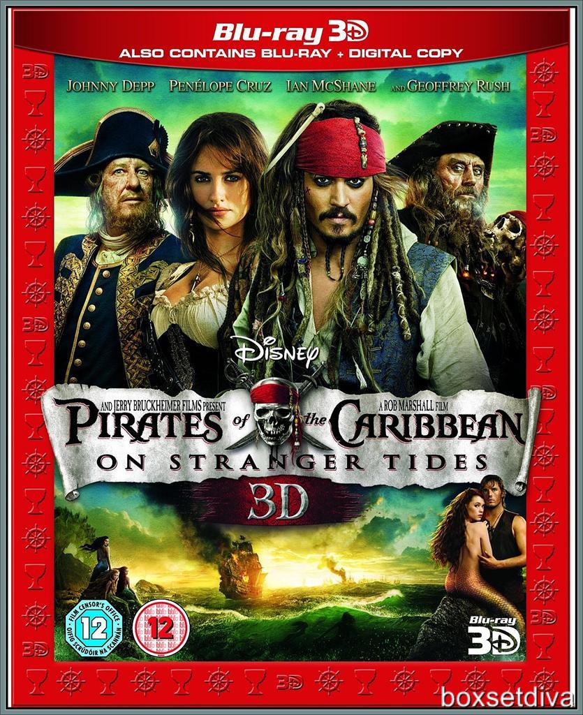 pirates of the caribbean on stranger tides 3d blu