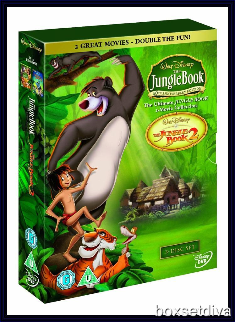 THE JUNGLE BOOK COMPLETE 1 & 2 DOUBLE PACK **BRAND NEW DVD BOXSET