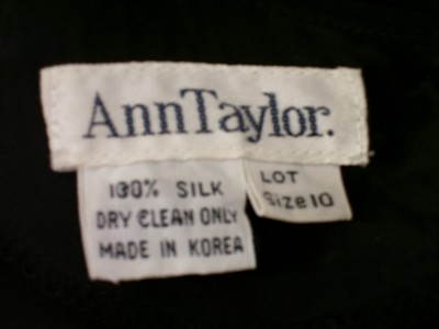 Evening Wear Separates on Ann Taylor Black Silky Day Wear Dress Polka Dot Layered Skirt 10