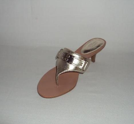 Coach-Womens-A3218-Alberta-Metallic-Thong-Sandals-Shoes-Gold-Leather-Heel