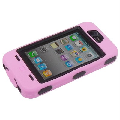 Apple Iphone  on Silicone Plastic Case For Apple Iphone 4gs Pink Black   Ebay