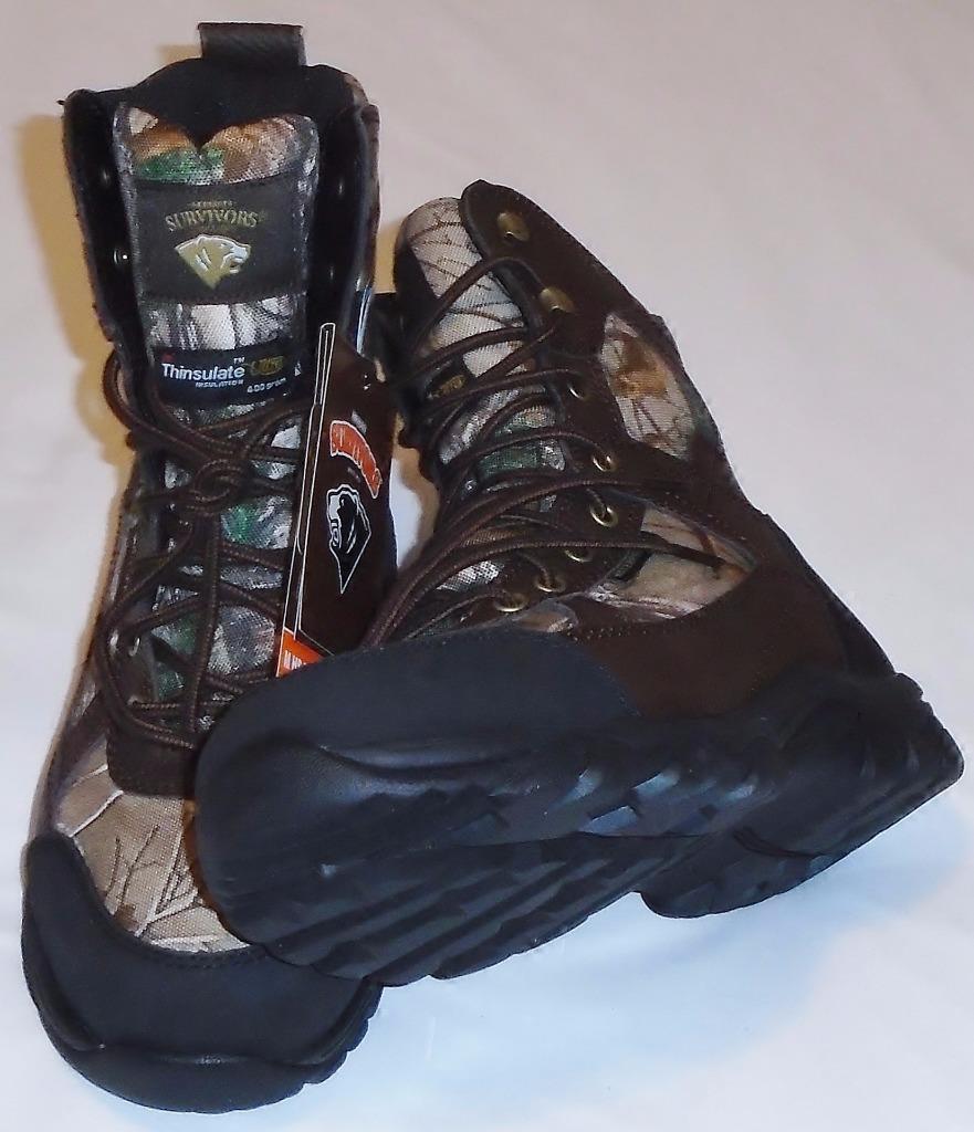 Herman Survivors Camo Boots, 8", Wide Width, Hunting, Insulated