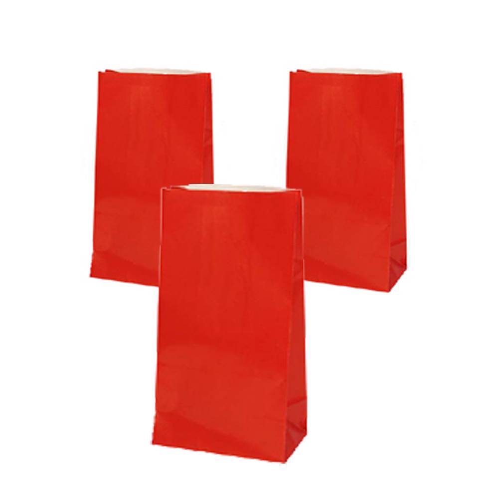 24 Red Paper Lunch Treat Party Bags eBay