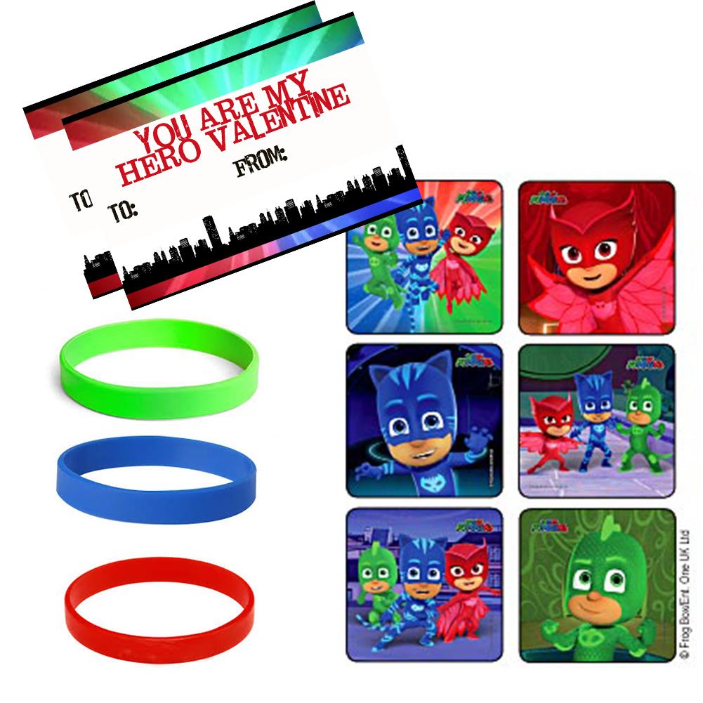 24 Valentine's Day School Exchange - Youth Wristbands, PJ ...