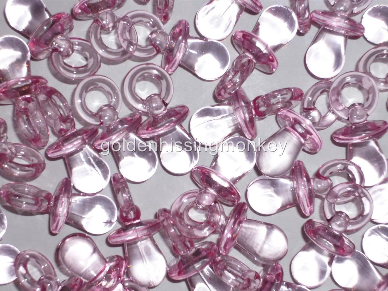 50 Pacifier Dummy Charms baby nappy cake favour shower eBay