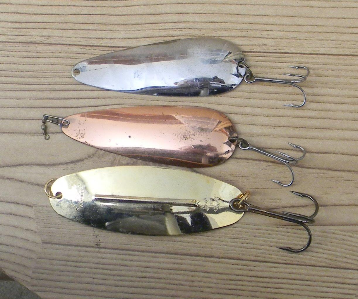 (3) Large Musky/Pike Spoons, great colors casting/trolling lure BIN