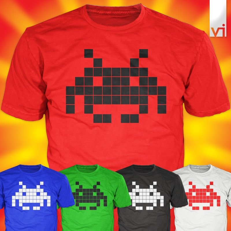 space invader t shirt