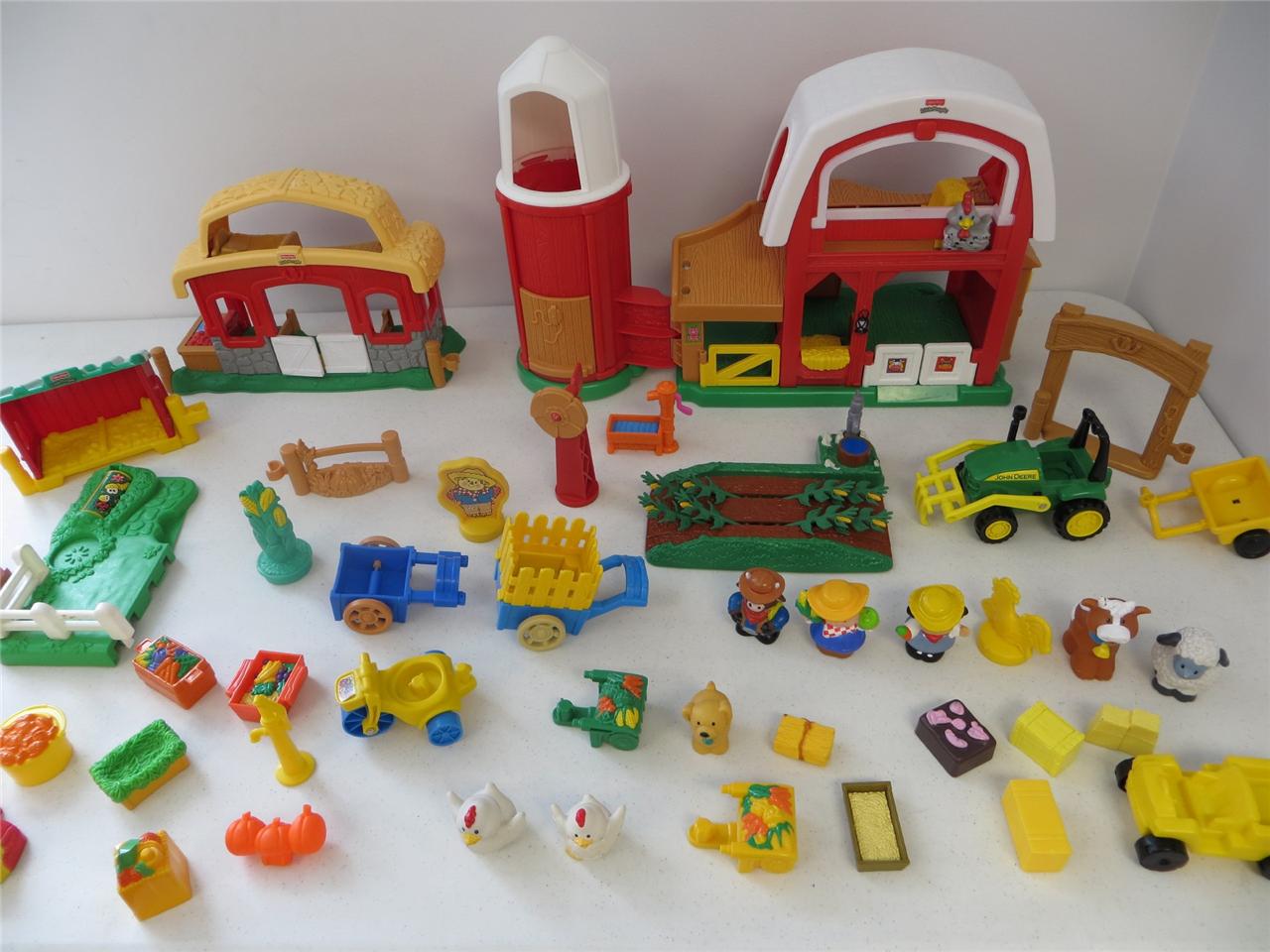 Pick 1+ Fisher Price Little People Garden Farm Barn John Deere Tractor
