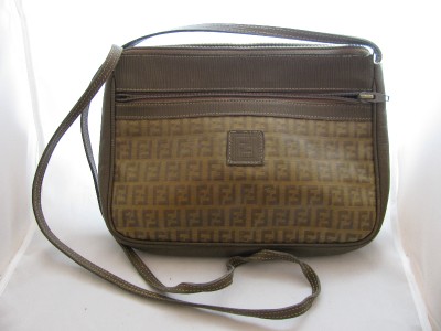Vintage Fendi Zucca Monogram Crossbody Bag Handbag Purse | eBay