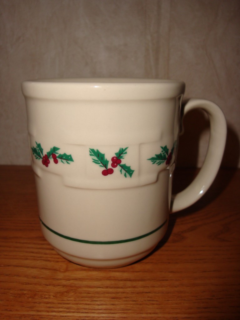LONGABERGER POTTERY "WOVEN TRADITIONS" CHRISTMAS MUG eBay