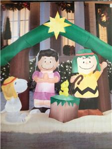 peanuts inflatable nativity scene
