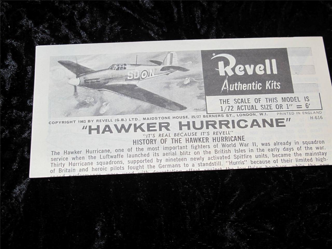 COLLECTABLE REVELL and AURORA MODEL KIT INSTRUCTION SHEETS 1950s/60s