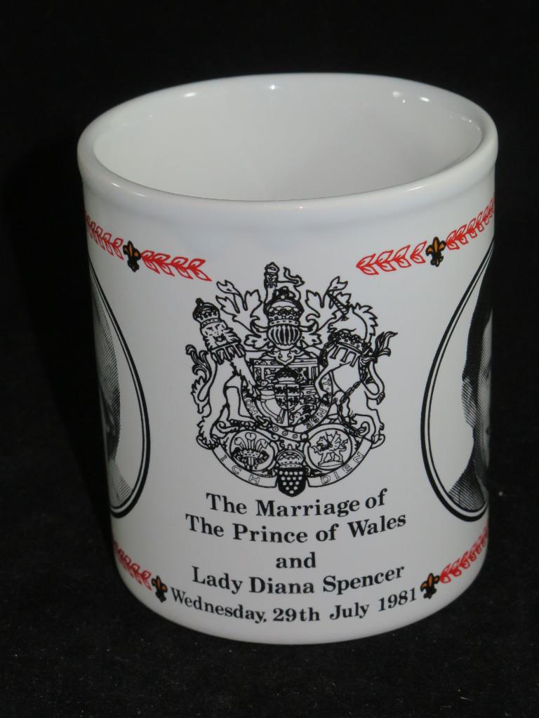 Collectable Commemorative China Mug Prince Charles and Diana Wedding