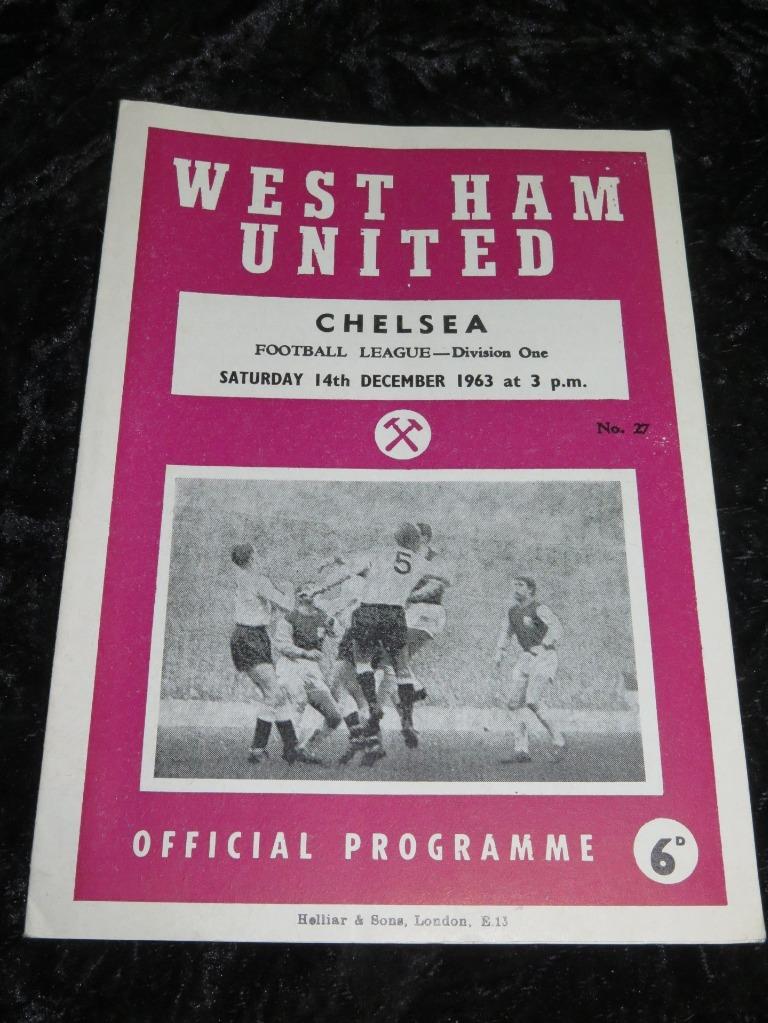 VINTAGE FOOTBALL PROGRAMME West Ham Homes 19651974 Selection Available