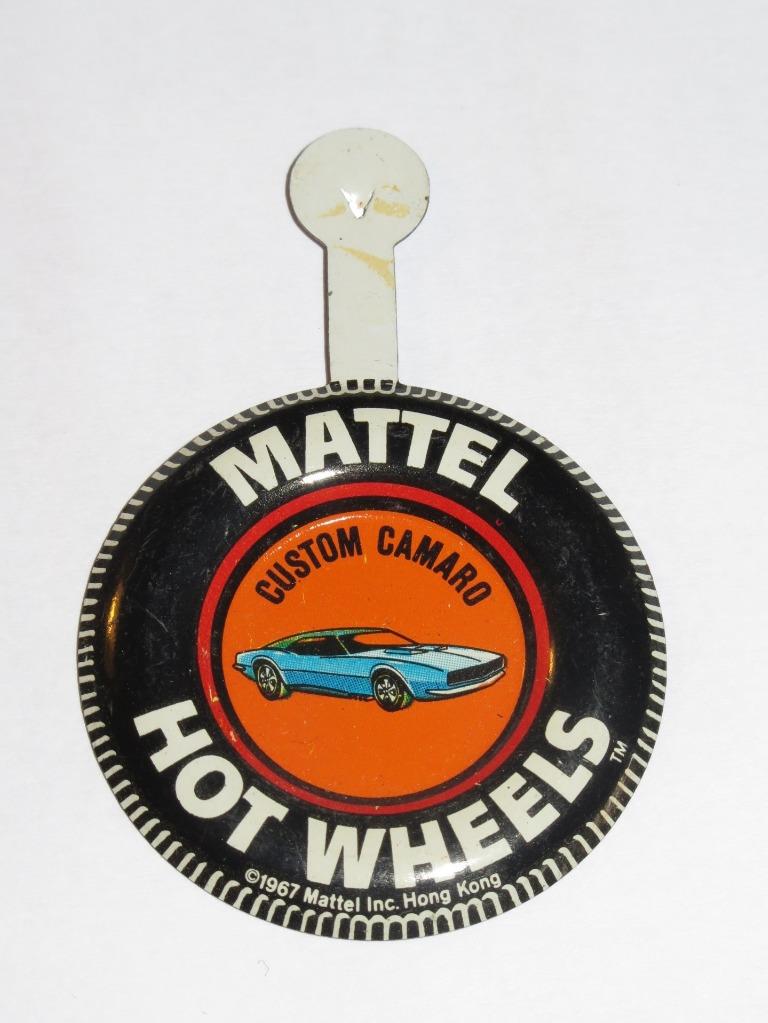 Vintage COLLECTABLE MATTEL HOT WHEELS Red Line Tin Button Badge CHOOSE