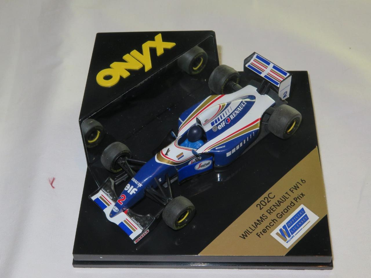 ONYX 1/43 Diecast Formula 1 Car WILLIAMS FW16 FW18 Hill Coulthard SELECTION