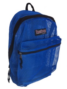 ... Hot Pink See Through Heavy Duty Mesh Backpack School Bag (12 colors