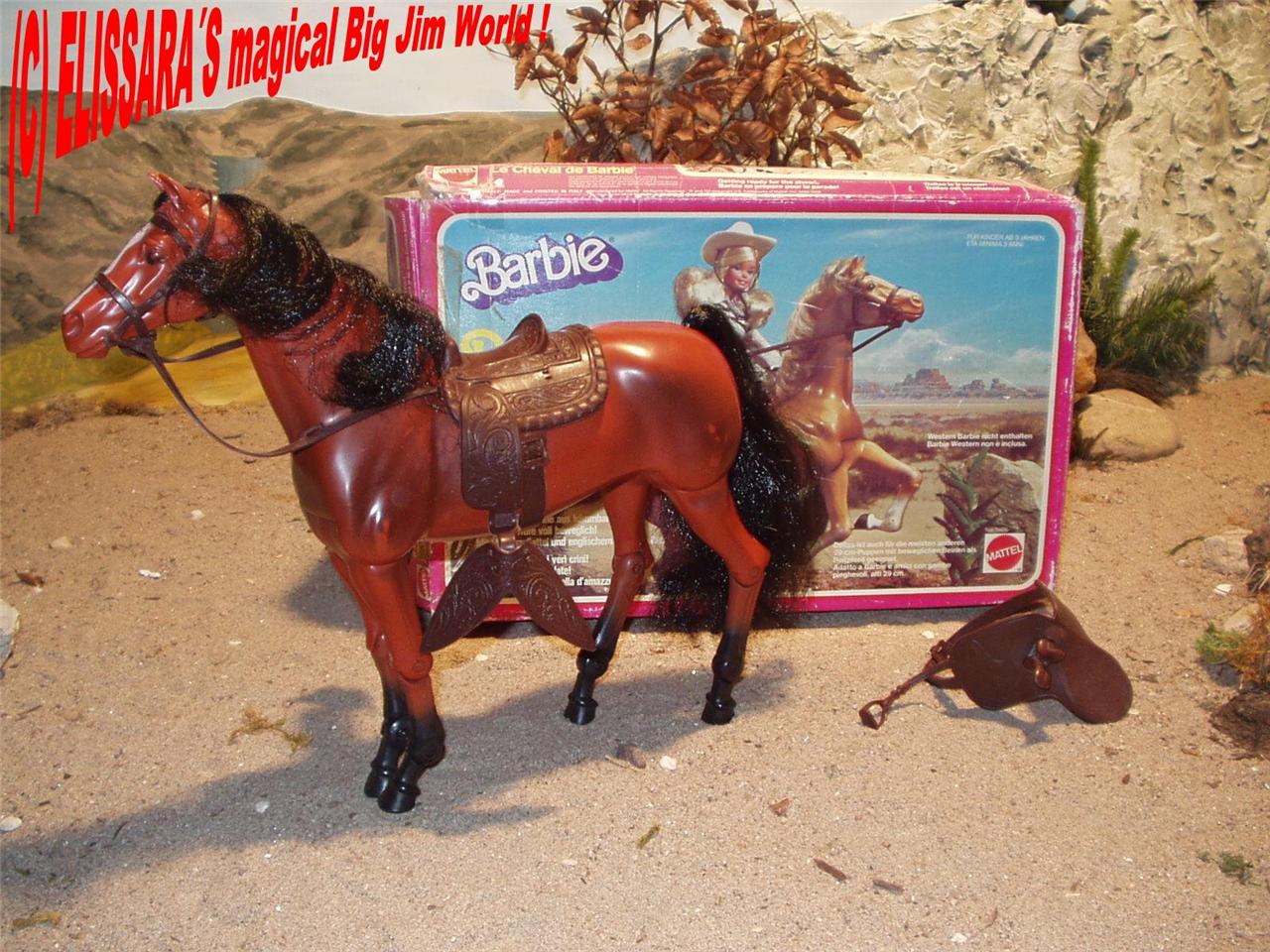 Big Jim Pferd - DALLAS - Rotschimmel - Gelenkpferd ! Barbie Horse