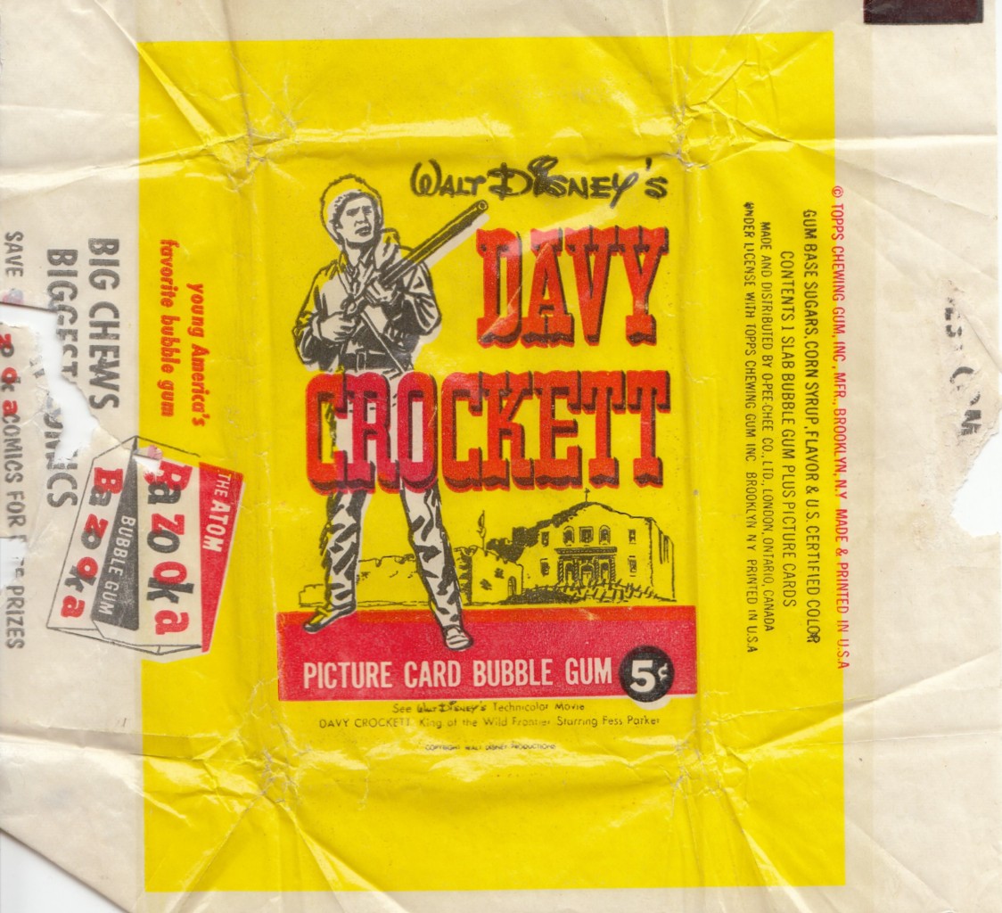 TOPPS DAVY CROCKETT TRADING CARD WRAPPER eBay