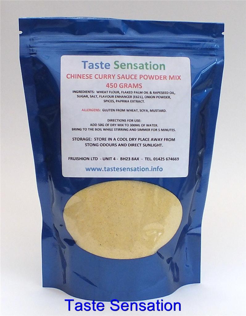 CHINESE TAKE AWAY CURRY POWDER, SAUCE MIX, QUICK, DELICIOUS, VARIOUS