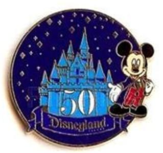 Download MICKEY 50th Anniversary CASTLE BLUE Logo TRAVEL Disney GWP ...