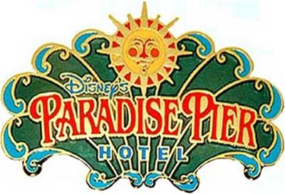 Sun Shell Logo Paradise Pier Hotel Disney Pin Ebay