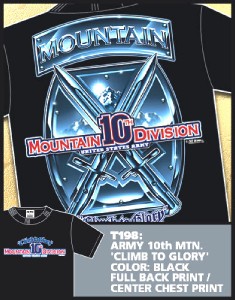 US ARMY DIVISION CLIMB TO GLORY MILITARY T-SHIRT XXL