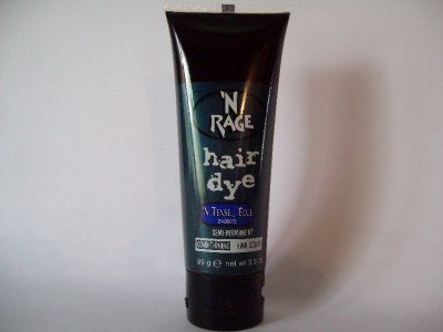 BLACK HAIR DYE SEMI PERMANENT Temporary Color "N' Rage"