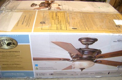 Hampton Bay Bercello Estates II ceiling fan New / AS IS