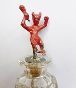 hm snuff opium laudanum spoon cayenne 1897 19thc devil bottle antique silver