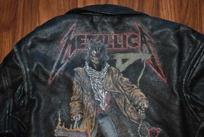 METALLICA JUDAS PRIEST SKID ROW LEATHER MOTORCYCLE JACKET L | eBay