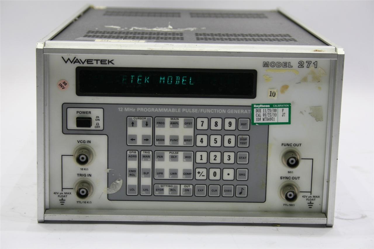 Wavetek 271 12MHz pulse / function generator eBay