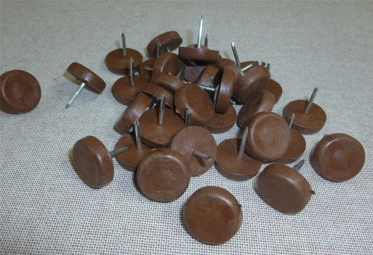 Brown Nylon NailOn Protection Furniture Leg Chair Glides FREE P&P eBay