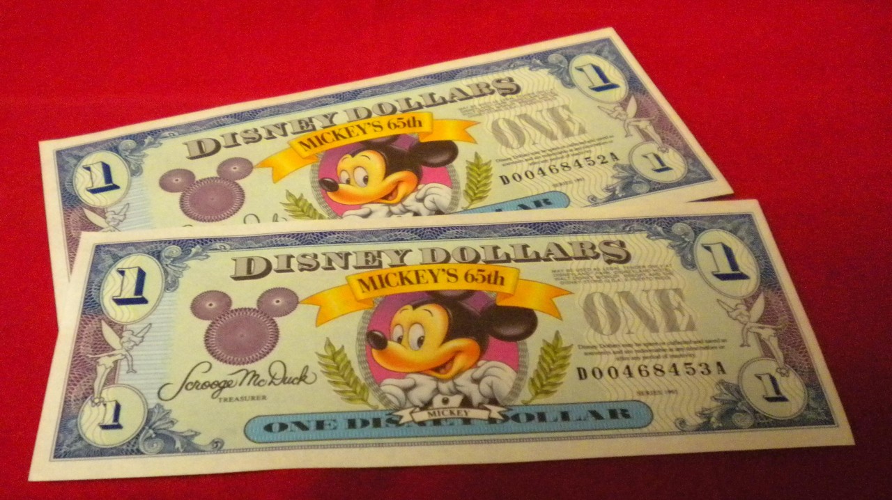Disney Dollars Value 1993