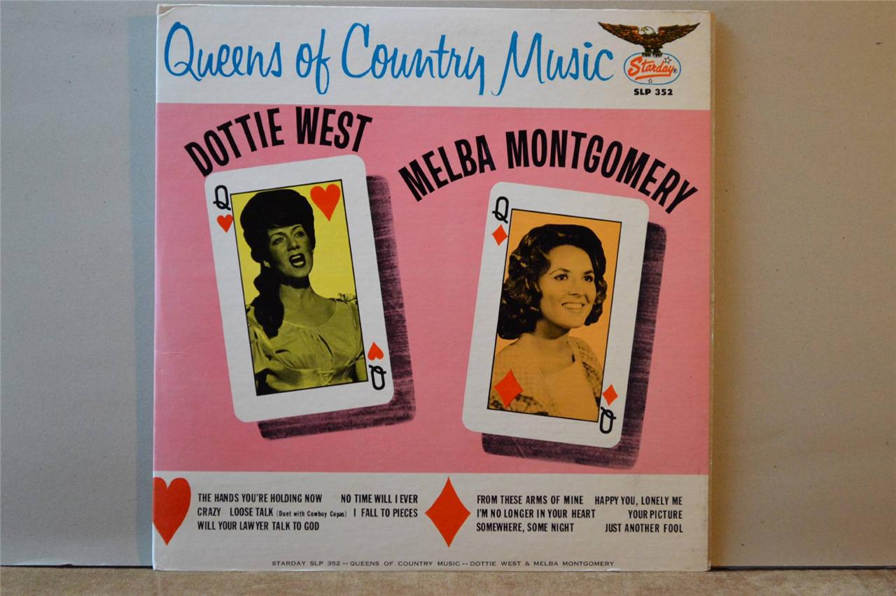 Dottie West  Melba Montgomery  Queens of Country Music  Starday SLP 352 LP orig - Photo 1/1