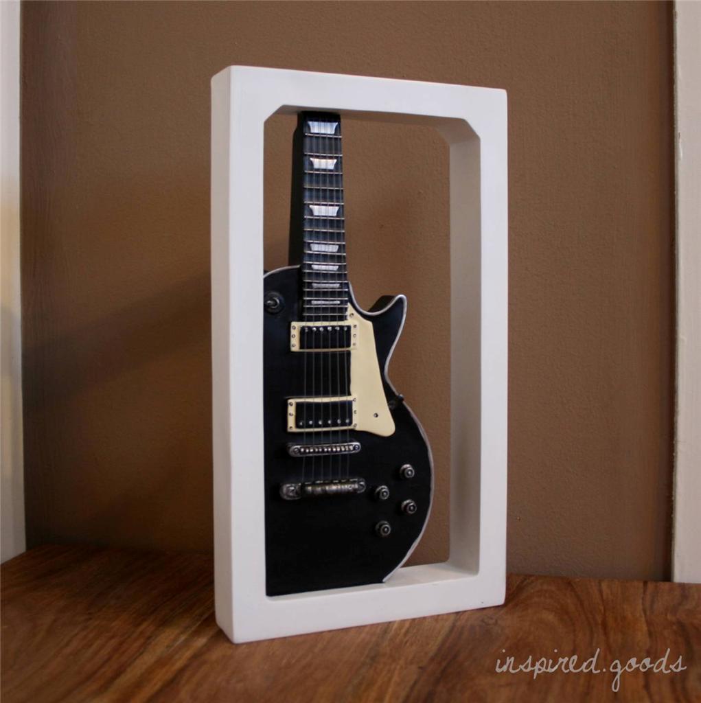 Electric Guitar Hanging Wall Art Wall Plaque Vintage Style Model Gibson