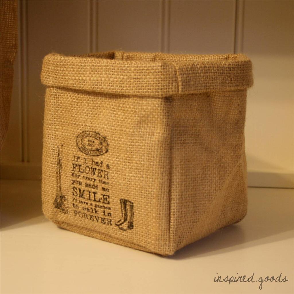 Vintage Jute Bag Vegetable Onion Potato Hessian Storage Sack Shabby