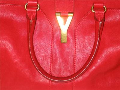 ysl red leather handbag chyc  