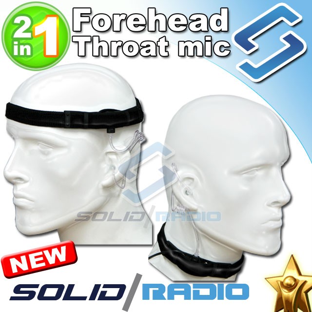Forehead Throat Mic earpiece Baofeng UV5R UV5RA UV5RE GT1 GT3 PX
