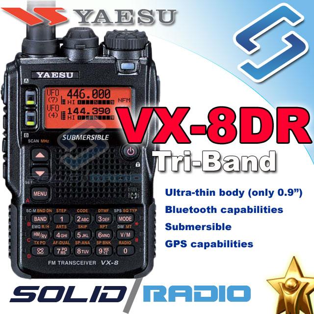 Yaesu VX 8dr 3 Bands Waterproof Portable Radio VX8DR eBay