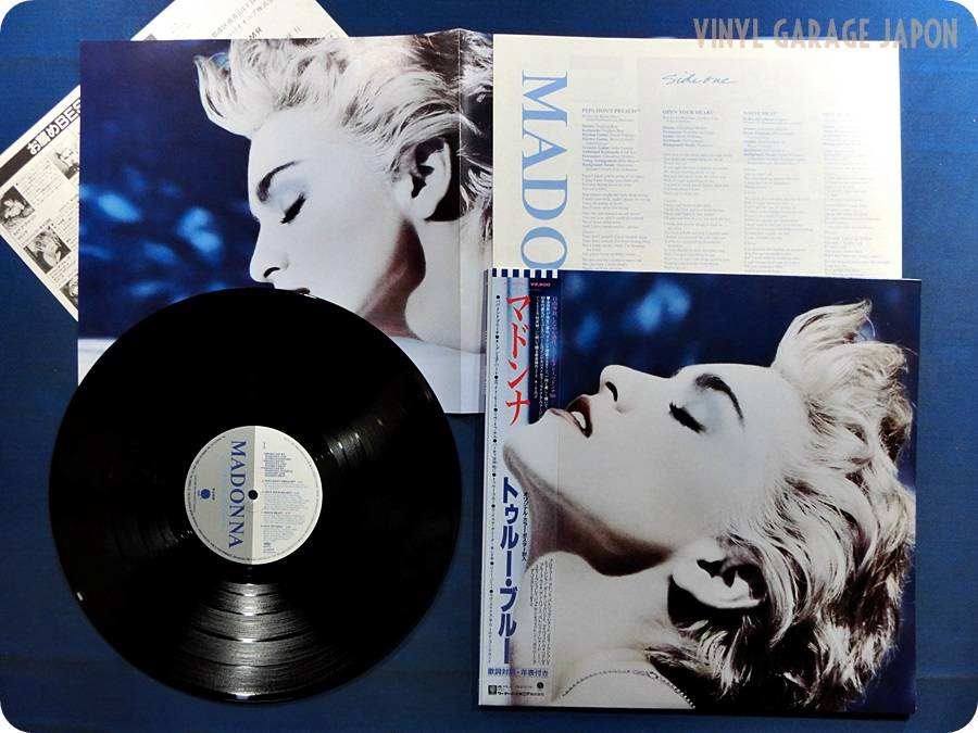 有关以下物品的详细资料: madonna "poster" true blue p-13310 obi