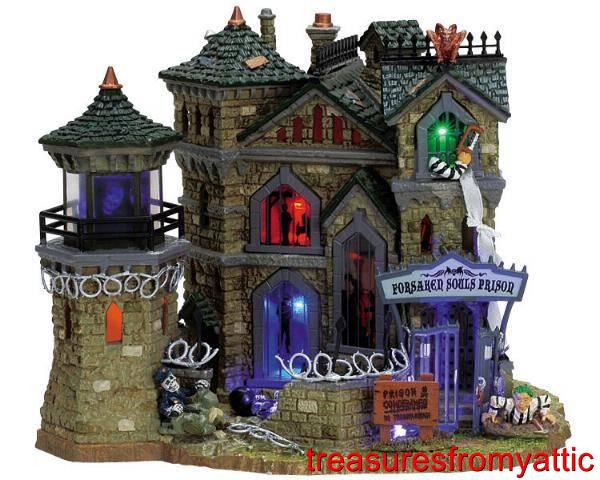 Set Cimitero Spooky Town LEMAX Haunted Souls - 14 Pezzi Per Villaggio Halloween O Natale - Foto 11