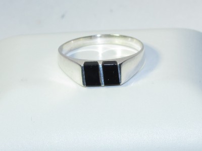 Sterling Plumbing Products on Nib  925 Women S Sterling Silver   Black Onyx Ring Size 8  Lot 933