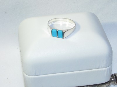 Sterling Plumbing Products on Nib  925 Women S Sterling Silver   Turquoise Ring Size 8   939    Ebay