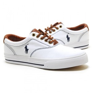 ralph lauren white canvas shoes