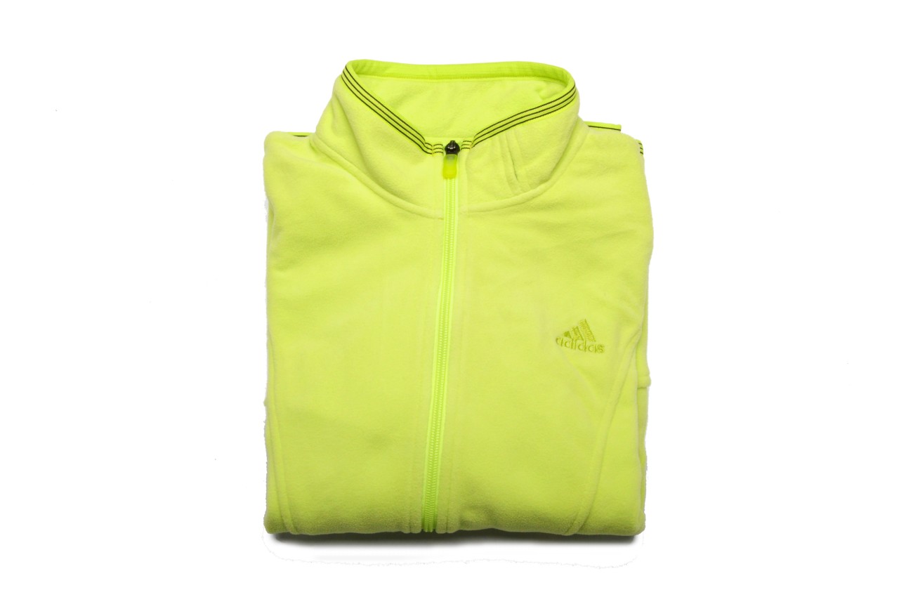 Adidas Jacket Micro FLC FZ Neon Green Women Size Large eBay