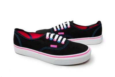 pink and blue vans