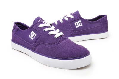 Newborn Shoes on Dc Mens Shoes Flash 302910 Purple  White   Ebay